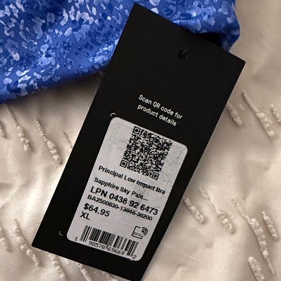 Floral Fabletics Blue Sports Bra - Picture 3 of 4